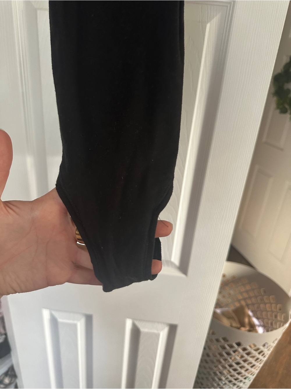 Calvin Klein Black Tank Bodysuit with White Logo Straps - Picture 3 of 4